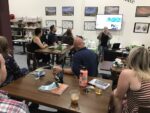 One of our business networking groups drinking our coffees, teas and making the world a better place.